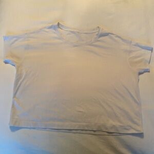Lululemon Cropped Tee size 4 - white